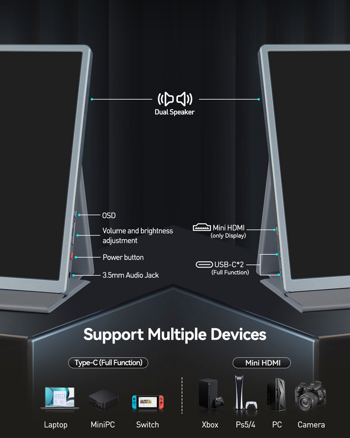 16" 4K+ Monitor with P3 100% 10Bit [U16NA]