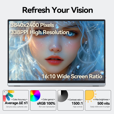 13.4" 4K+ Touchscreen Monitor with Anti-glare Glass [U13ZT]